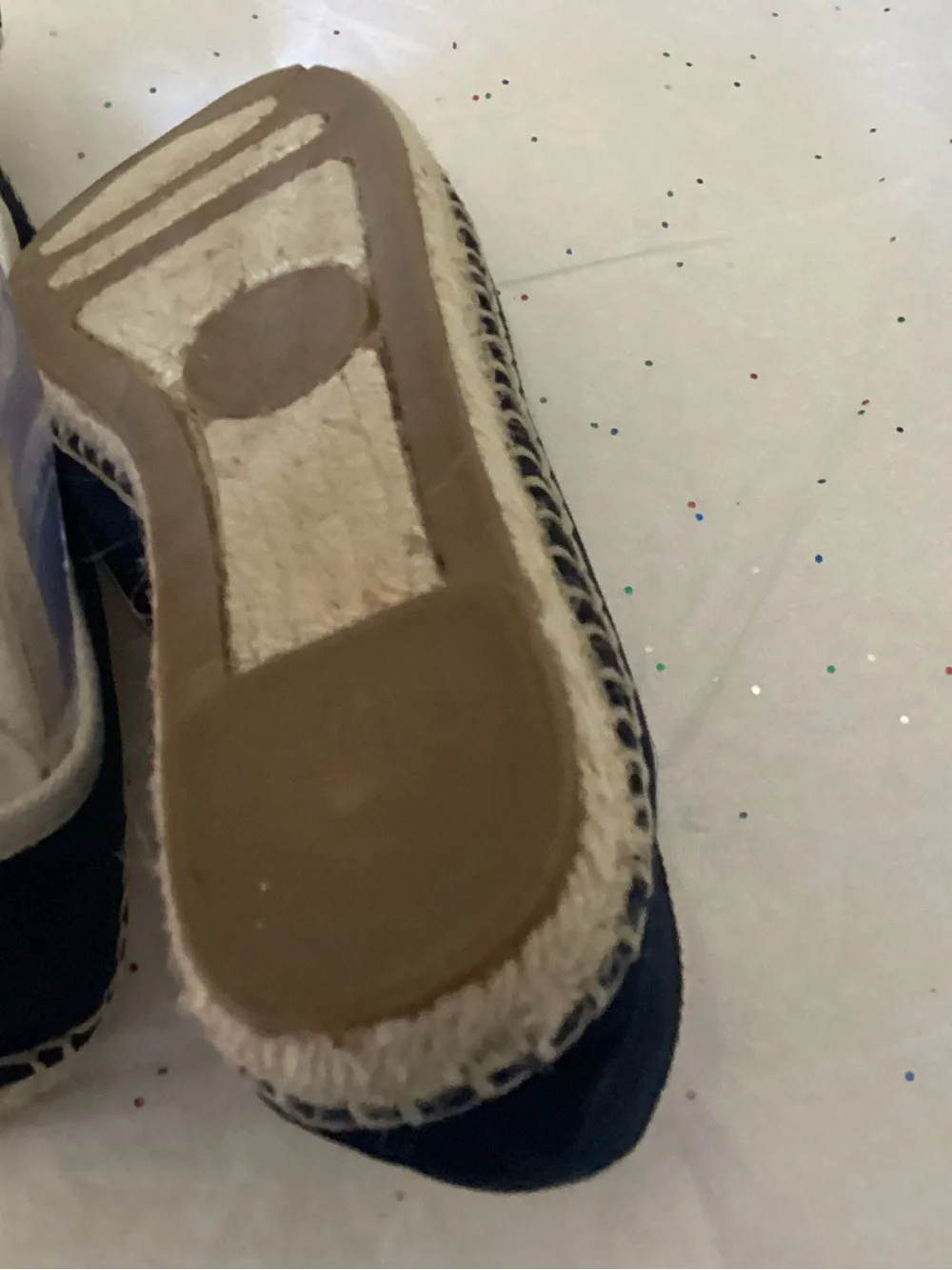 Vince Camuto navy canvas